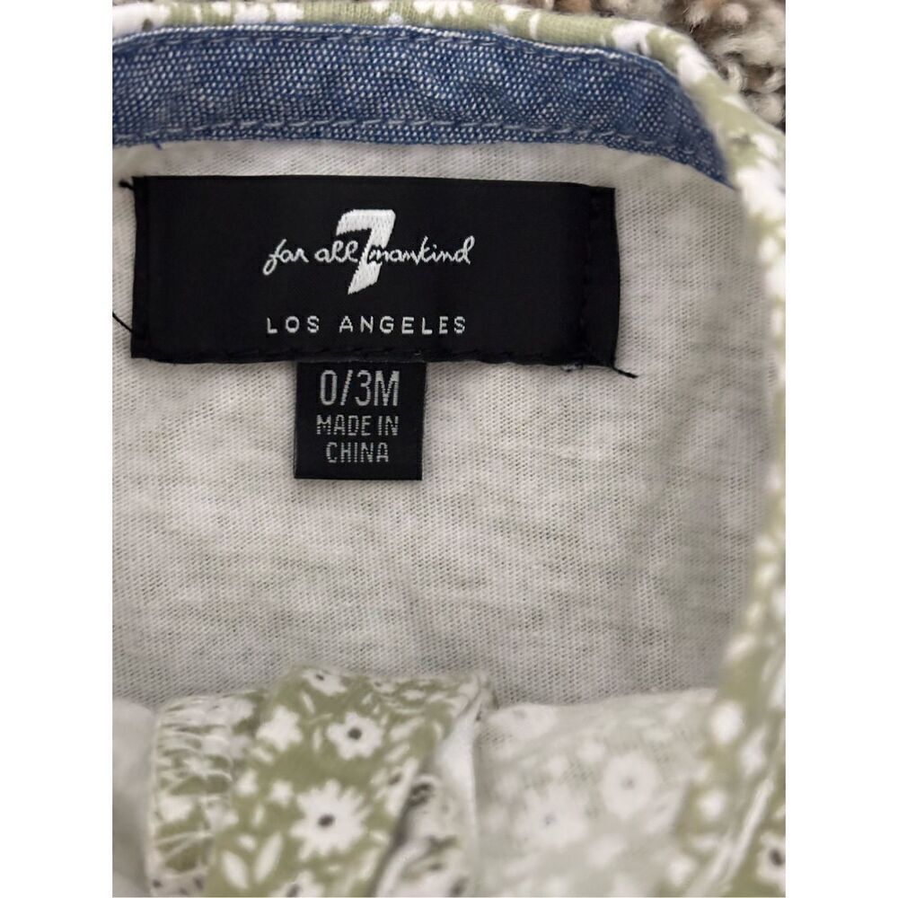 ❤️7 For All Mankind Ruffle Footie 0-3M - Picture 3 of 4